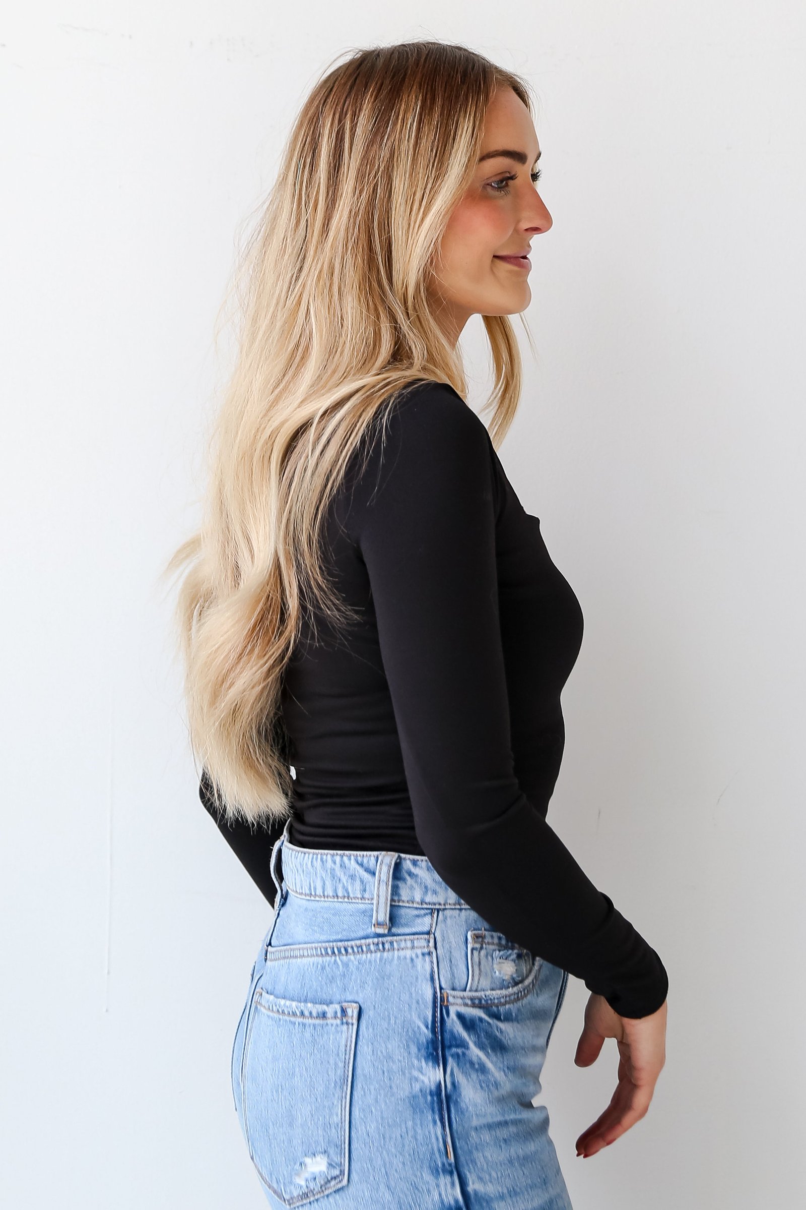 FINAL SALE - Sabrina Square Neck Bodysuit